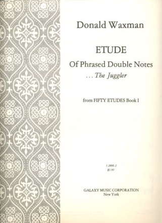 Donald Waxman, Etude No. 4: Phrased Double Notes Piano Method Buch