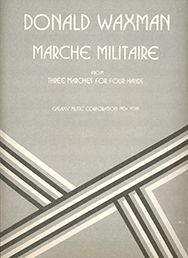 Donald Waxman, March Militaire Klavier Buch