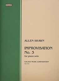 Allen Shawn, Improvisation No.3 Klavier Buch