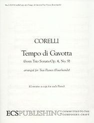 Arcangelo Corelli_Joan Last, Tempo di Gavotta Piano Duet - Two Pianos Buch