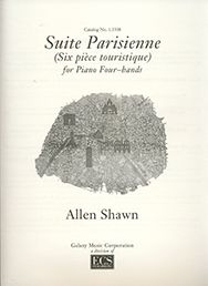 Allen Shawn, Suite Parisienne Piano, 4 Hands Buch