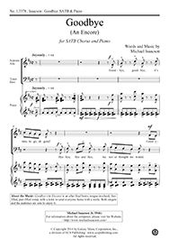 Michael Isaacson, Goodbye SATB and Piano Stimme