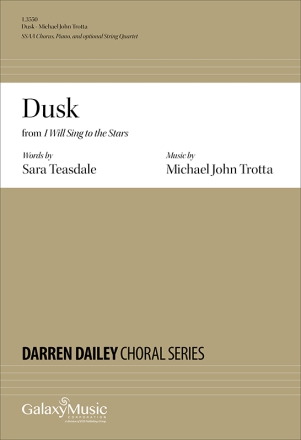 Michael John Trotta, Dusk Women's Choir [SSAA], Piano and String Quartet Chorpartitur