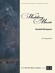 Randall Thompson, Wedding Music  Partitur + Stimmen