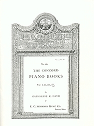 Katherine K. Davis, Concord Piano Book, Vol. IV Klavier Buch