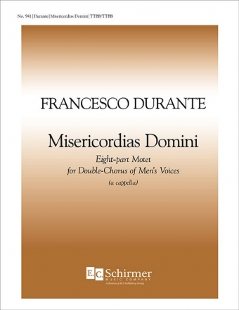 Francesco Durante, Misericordias Domino TTBB a Cappella Stimme