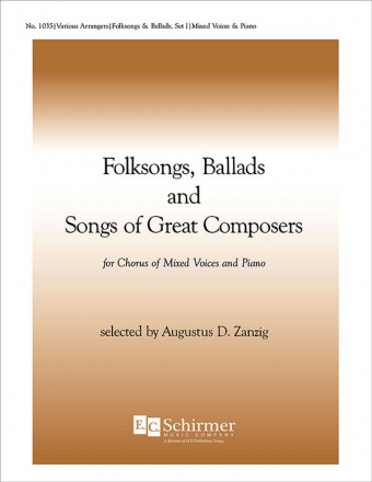 Folk Songs & Ballads Unison Voices, Two-Part, SATB, Keyboard [Organ or Piano] Stimme