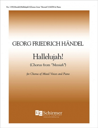 Georg Friedrich Hndel, Messiah: Hallelujah Chorus SATB and Keyboard Stimme