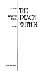 Conrad Susa, The Peace Within Orgel Buch