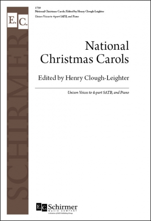 National Christmas Carols Unison Voices to Four-part/SATB and Piano Chorpartitur