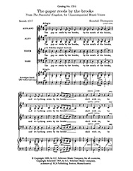 Randall Thompson, The Peaceable Kingdom SATB Stimme