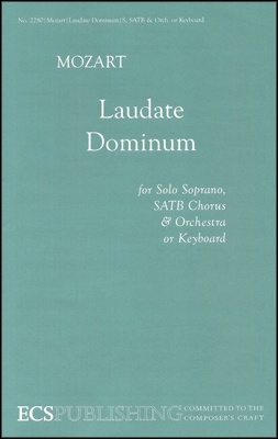 Wolfgang Amadeus Mozart, Vesperae solennes de Confessore: Laudate Domi Soprano Solo, SATB, strings, bassoon and Organ Stimme