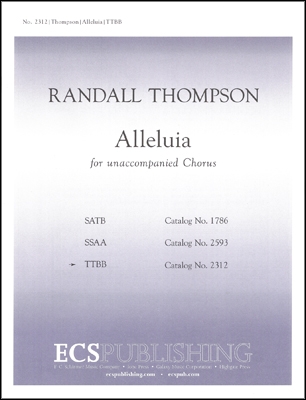 Randall Thompson, Alleluia TTBB a Cappella Stimme