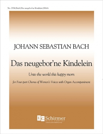 Johann Sebastian Bach, Cantata 122 SSAA , Keyboard [Organ or Piano] Stimme