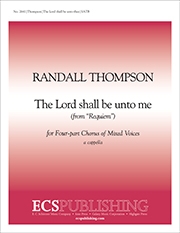 Randall Thompson, Requiem SATB Stimme