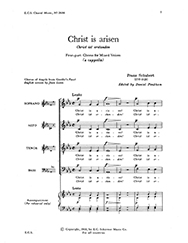 Franz Schubert, Christ Is arisen SATB Stimme