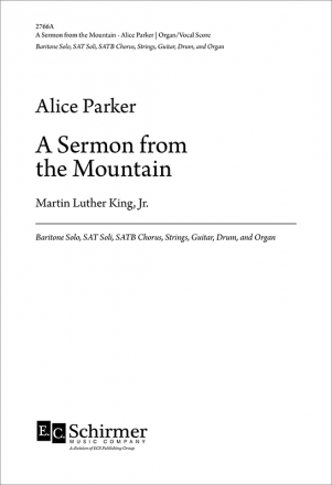 Alice Parker, Sermon from the Mountain Baritone Klavierauszug