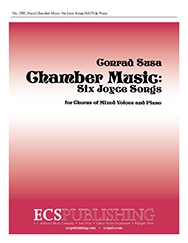 Conrad Susa, Six Joyce Songs: Chamber Music SATB and Piano Chorpartitur