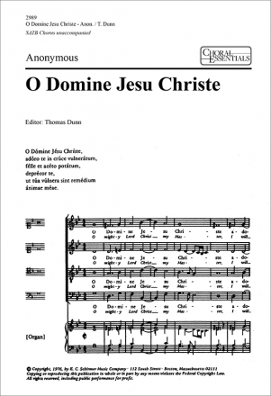 O Domine Jesu Christe SATB Stimme