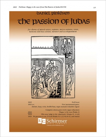 Daniel Pinkham, The Passion of Judas: Happy Is the Man SATB and Organ Stimme