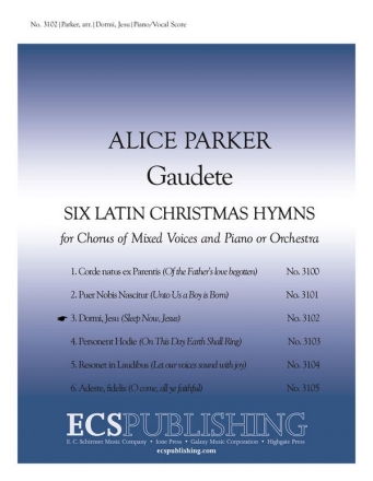 Alice Parker, Gaudete: No. 3. Dormi, Jesu SATB, Keyboard [Organ or Piano] or Orchestra Stimme