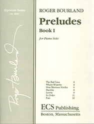 Roger Bourland, Preludes - Book I Klavier Buch