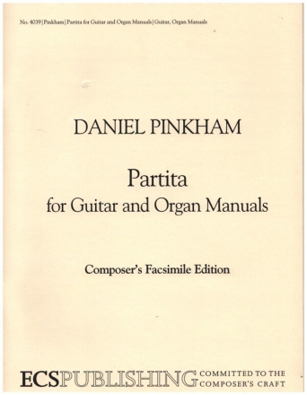 Partita for guitar and organ manuals