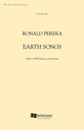 Ronald Perera, Earthsongs SATB, Piano or Chamber Orchestra Partitur