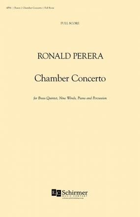 Ronald Perera, Chamber Concerto Concert Band Studienpartitur