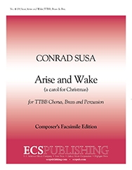 Conrad Susa, Arise And Wake TTBB a Cappella Stimme