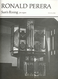 Ronald Perera, The Sun's Rising Orgel Buch