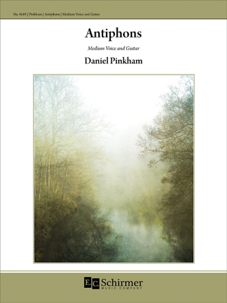 Daniel Pinkham, Antiphons Medium Voice and Guitar Buch