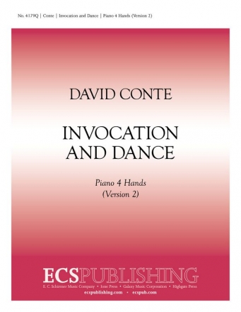 David Conte, Invocation and Dance TTBB, Piano or Full Orchestra Stimme