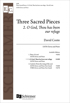 David Conte, 3Sacred Pieces SATB and Piano Stimme