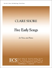 Clare Shore, Five Early Songs Medium Voice and Piano Buch