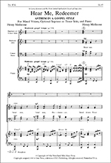 Henry Mollicone, Hear Me, Redeemer SATB, opt. Soprano or Tenor Solo and Piano Stimme