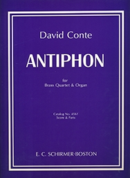 David Conte, Antiphon Brass Quartet, Organ and opt. Timpani Partitur + Stimmen