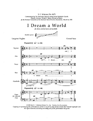 Conrad Susa, I Dream a World SATB, Handbells Stimme