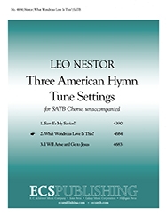 3American Hymn-Tune Settings SATB Stimme