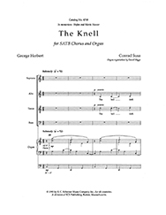 Conrad Susa, George Herbert Settings: The Knell SATB and Organ Stimme