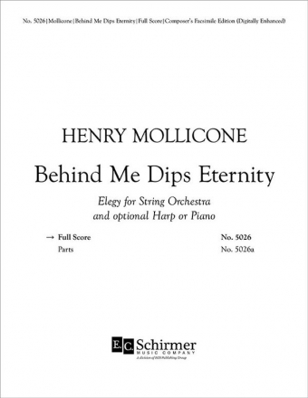 Henry Mollicone, Behind Me Dips Eternity Strings and Harp Partitur