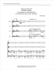 Paul Gibson, Rorate caeli SATB, Brass and Organ Stimme