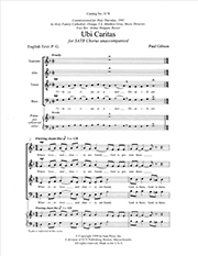 Paul Gibson, Ubi Caritas SATB Stimme