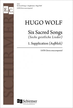 Hugo Wolf, Six Sacred Songs: No. 1. Aufblick SATB Stimme