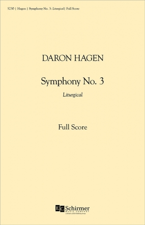 Daron Hagen, Symphony No. 3 Orchestra Partitur