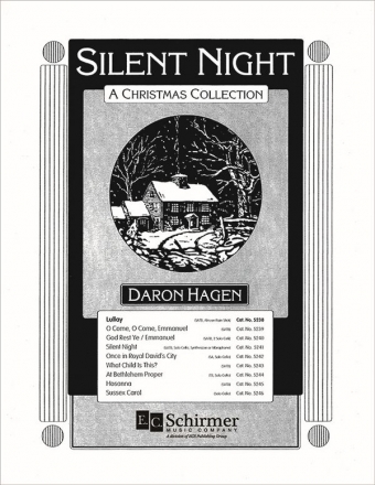 Daron Hagen, Silent Night-A Christmas Collection: Lullay SATB, Percussion [African Rain Stick] Stimme