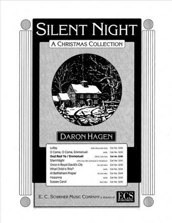 Daron Hagen, Silent Night-A Christmas Collection SATB, Two Solo Cellos Stimme