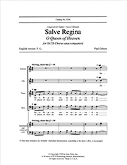 Paul Gibson, Salve Regina SATB Stimme