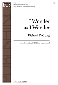 I Wonder as I Wander M-Soprano Solo and SATB Stimme