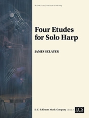 James Sclater, Four Etudes for Solo Harp Harp Buch